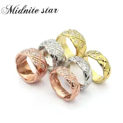 Многоразмерное женское кольцо с покрытием из розового золота, 361l из нержавеющей стали, очаровательные перстни, модные женские украшения