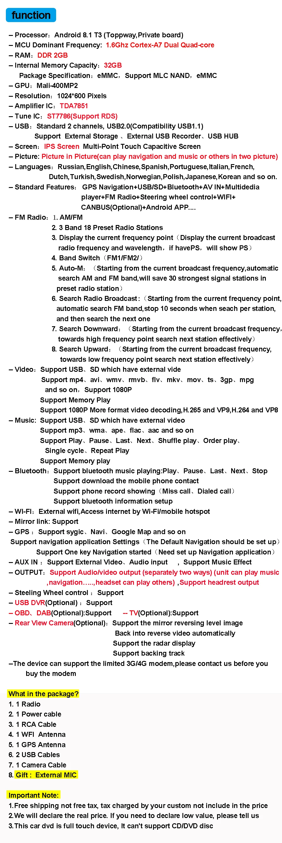 Best IDOICT Android 8.1 IPS  2G+32G Car DVD Player GPS Navigation Multimedia For KIA Cerato Forte K3 2013-2016  car stereo 0