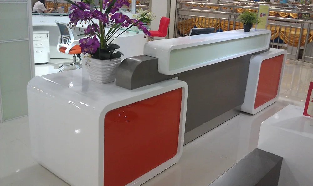 Banco de restaurante para de bronceado, mueble de cristal para mostrador de recepción con componentes de acero sq3507 - AliExpress Muebles