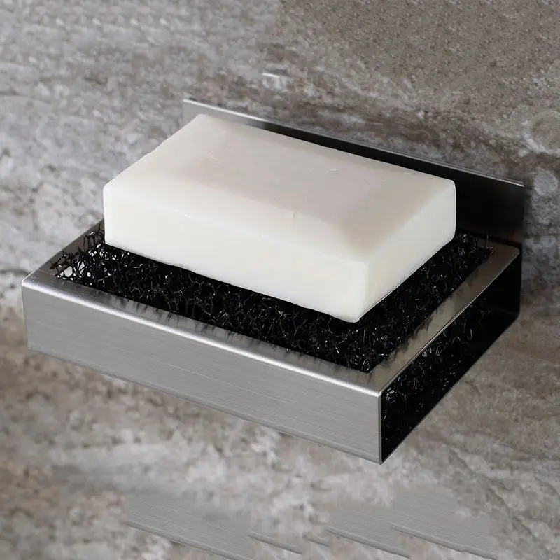 Ванная комната Нержавеющая сталь Мыло блюдо держатель Self мыло с удерживающей накладкой Saver душ или кухня