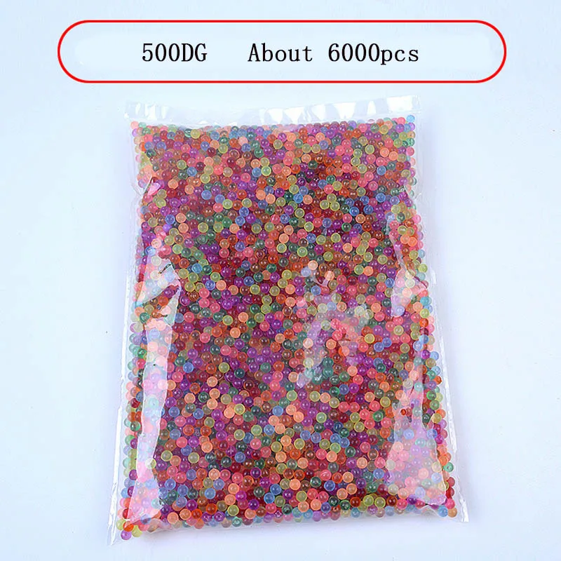 6000pcs 24 Colors beads puzzle Crystal color DIY Beads water spray set ball games 3D handmade magic toys for children - Цвет: 6000PCS