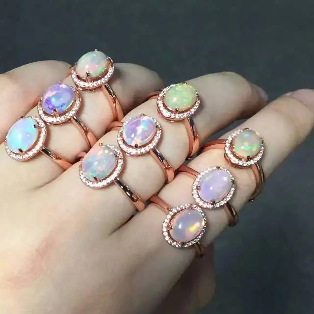 Натуральное кольцо с камнем "огненный опал", настоящее Твердое Серебро 925 пробы