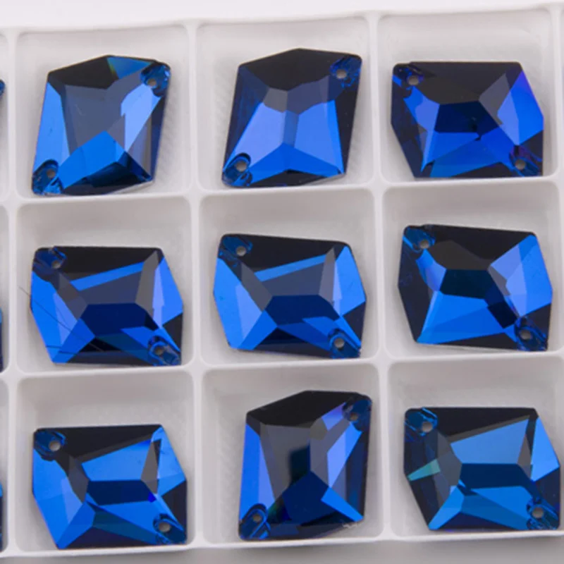 YANRUO 3265 космические Капри синие стеклянные камни с плоской задней частью Стразы