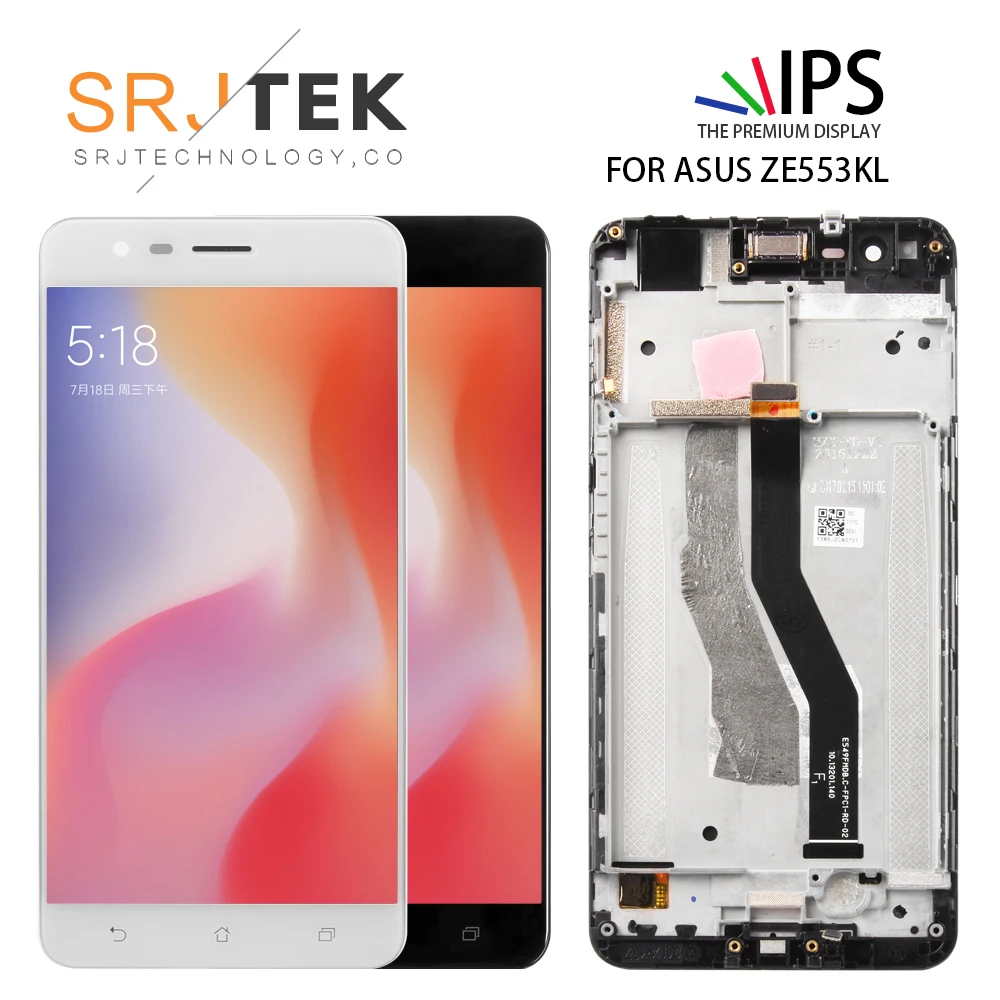

For ASUS ZenFone 3 Zoom ZE553KL ZE553 Z01HDA LCD Screen Display+Touch Panel Digitizer Frame For ZE553KL ZE553 Z01HDA LCD Display