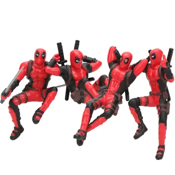 

7cm 4pcs Avengers Endgame Toys Mini Deadpool PVC Action Figures Collectible Model Dolls Hot Toy Super Heroes Deadpool Figura