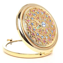 Сложенный алмазной Зеркало Логотип зеркало свадебный подарок на день рождения для невест друзья пещера имя на