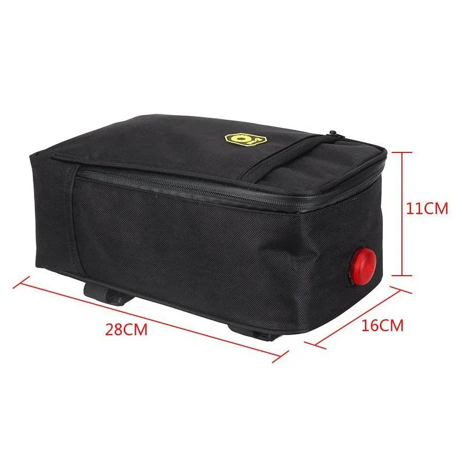 B-SOUL, спортивная водонепроницаемая велосипедная сумка для багажника, Паньер, седельная сумка, сумка для багажа, сумка для переноски, задний светильник, велосипедная сумка для багажа