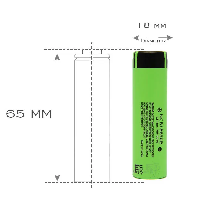 4 шт. KingWei 3400mAh 18650 аккумуляторная батарея 3,7 v литий-ионные аккумуляторы для Panasonic NCR18650B