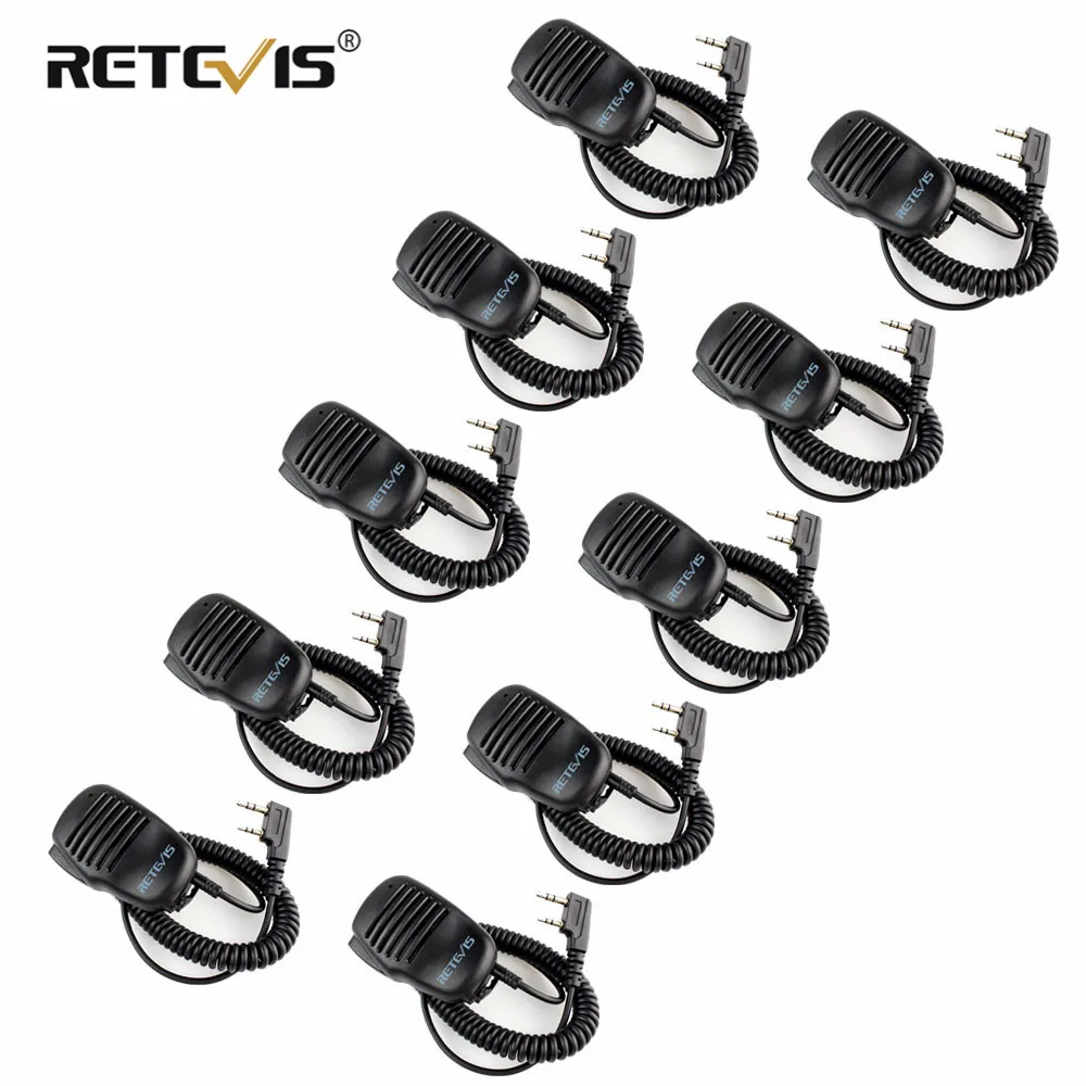 10 шт. оптовая продажа микрофон для динамика WalkieTalkie 2 контактный PTT разъем
