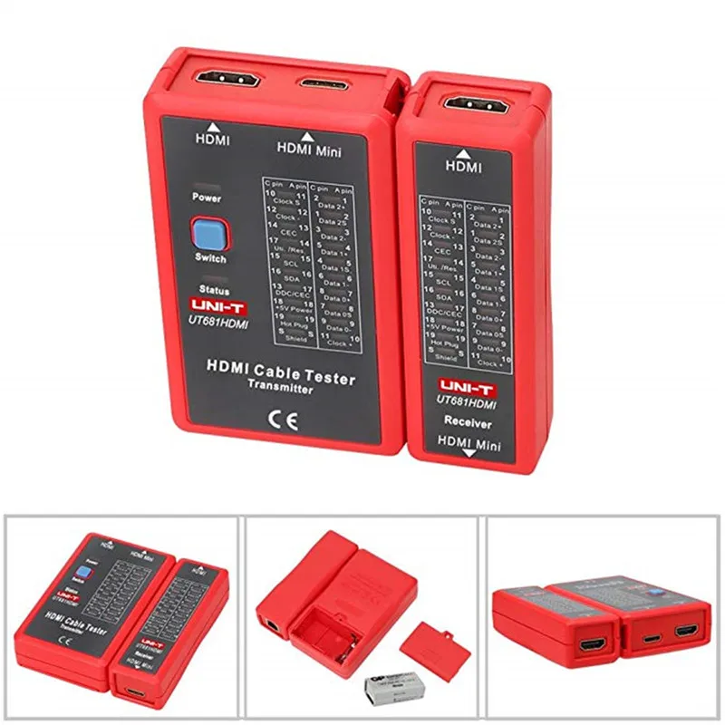 

UT681HDMI Cable Tester/Network Phone Line HD UNI-T Meter Measurement Analysis Electrical Instruments Tools