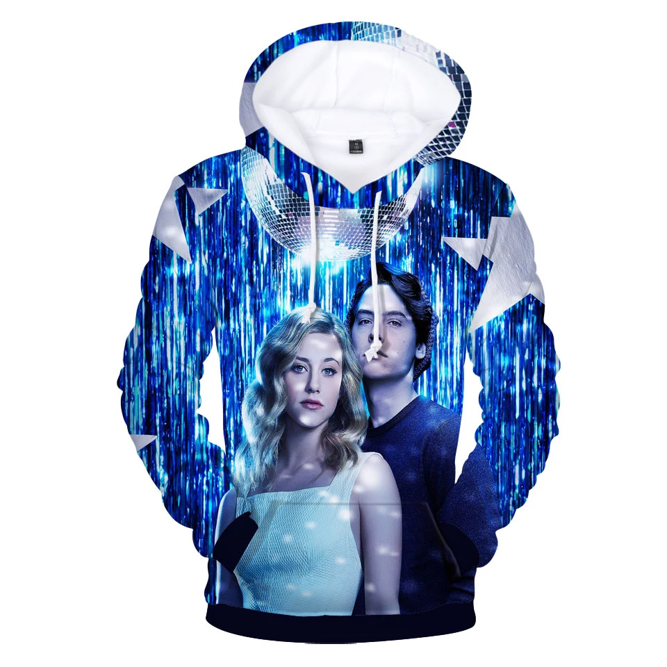 Hoodie Riverdale 3D Hoodies Blue MenWomen High Quality Sweatshirts 3D Print Riverdale Hoodies Men Fall Keep warm Harajuku Tops