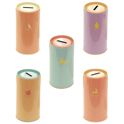 

Cute Animal Print Creative Gift Saving Bank Money Box Tin Coin Cartoon Zoo Piggy Bank