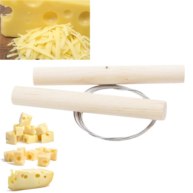 Экологичная сырорезка, кухонные инструменты, стальной провод+ деревянная ручка, нож для мыла для резки сыра, инструмент, деревянный держатель для ножей, наборы для производства мыла