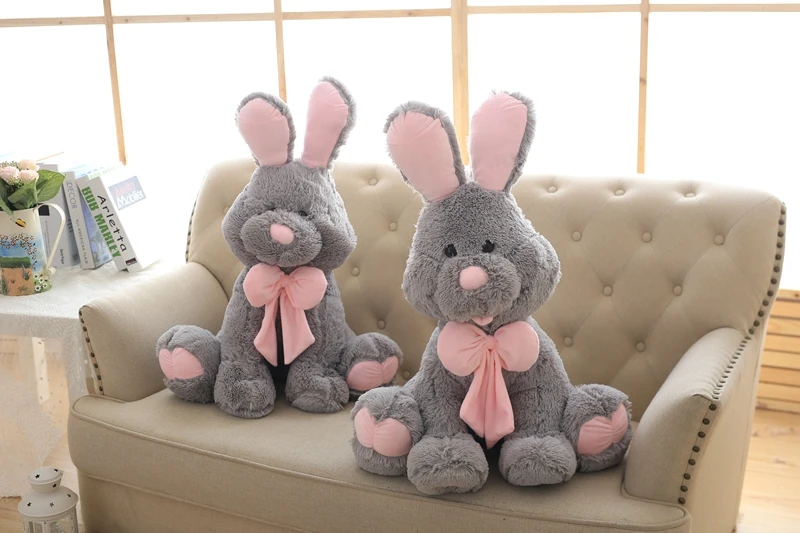 50 см Америка кролик плюшевые игрушки с длинными ушами кролика Kawaii кролик мягкие куклы для малышей; для детей; для девочек Lover Святого Валентина рождественский подарок