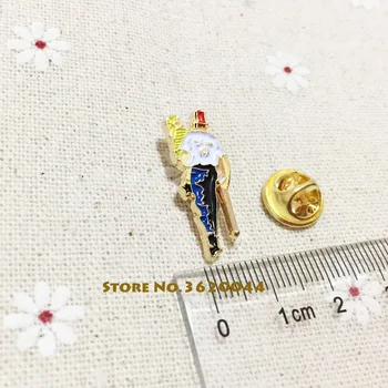 

50pcs Custom Pins Freemason Metal Badge Craft Masonry Brooch Fellow Gift Masonic Shriner Silent Messenger Soft Enamel Lapel Pin