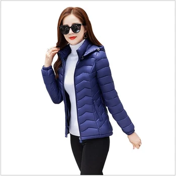 

Plus Size 5XL Thin Winter Jacket Women 2019 Autumn women Parka Coat Padded Jackets Casual Clothes casacos de inverno G117