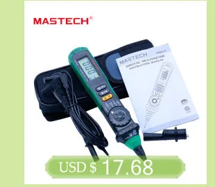 MASTECH Смарт SMD тестер измеритель емкости мультиметр MS8910, 3000 отсчетов ЖК-дисплей, автоматическое сканирование, Автоматический диапазон