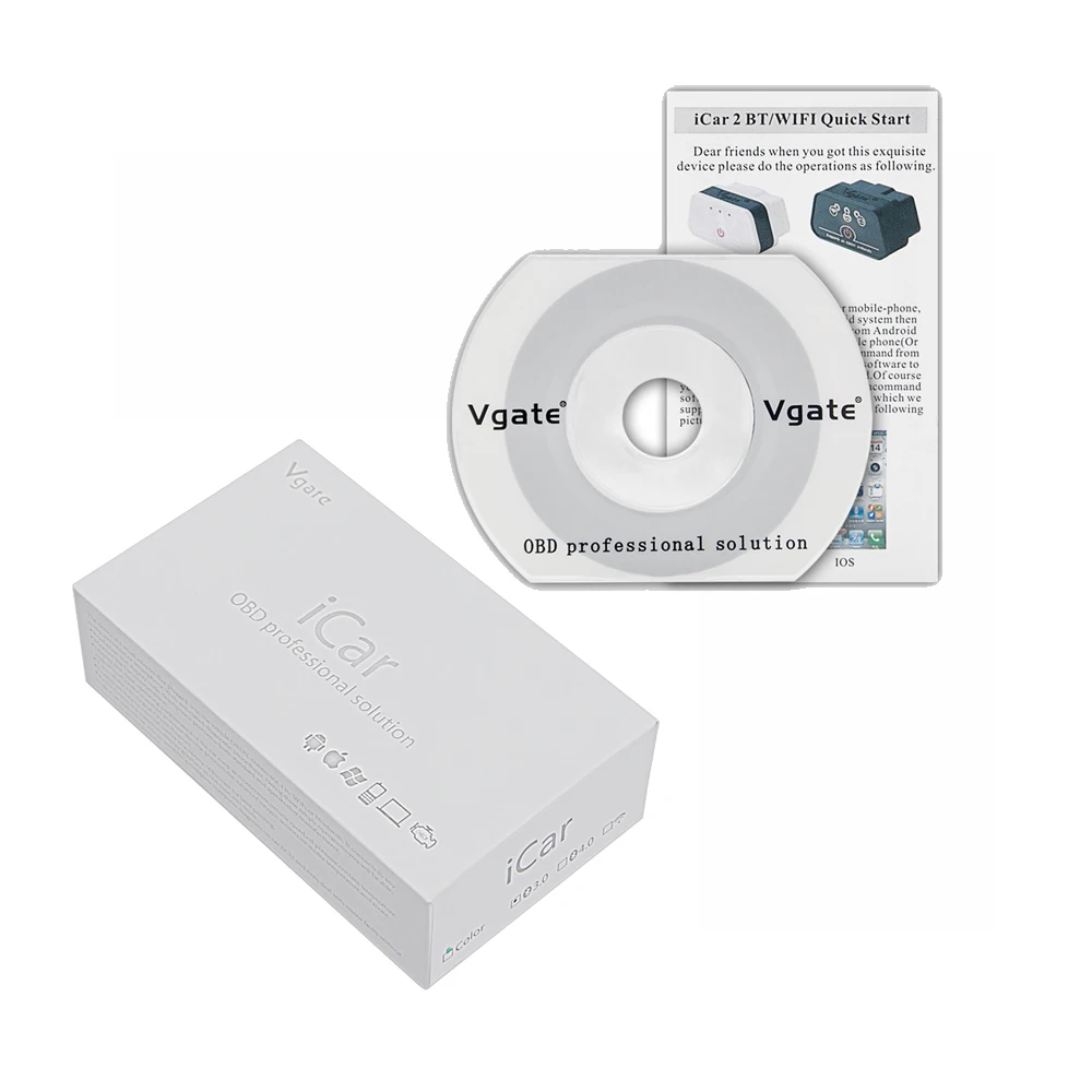Считыватель кодов Vgate ICAR2 Wi Fi ELM327 OBD2 для IOS iPhone iPad Android ICAR 2 адаптер 327 OBD II