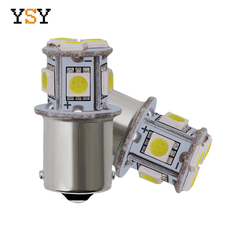 

200x BA15S R5W 1156 5050 8SMD LED Car Tail Turn Signal Corner Backup Side Marker Parking Stop Light Bulb White Car Lamp 12V/24V