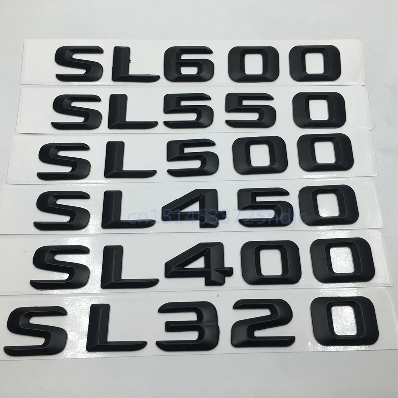 black /"SL500/" High quality Rear Trunk Emblem Decal Badge FOR Mercedes Benz SL500