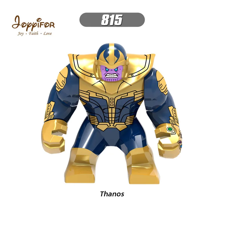 

Joyyifor Super Heroes big size thanos 3 style INFINITY GAUNTLET LEGOILYS Building Blocks Mini Bricks Children Marvel style pen