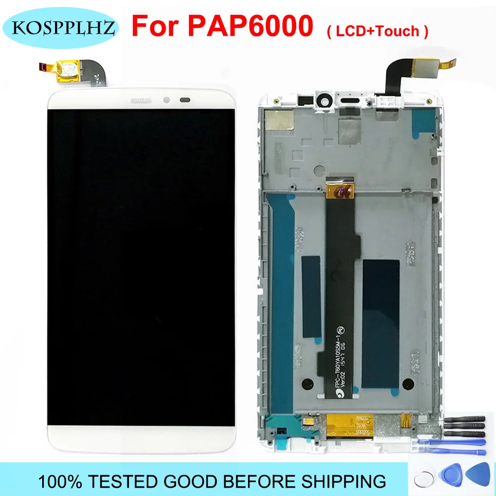 Продажа Оригинальный Новый 2560*1440 для PPTV King 7 7s PP6000 ЖК экран + сенсорная панель, стеклянная линза, дигитайзер, сборка 6,0 дюймов + Инструменты