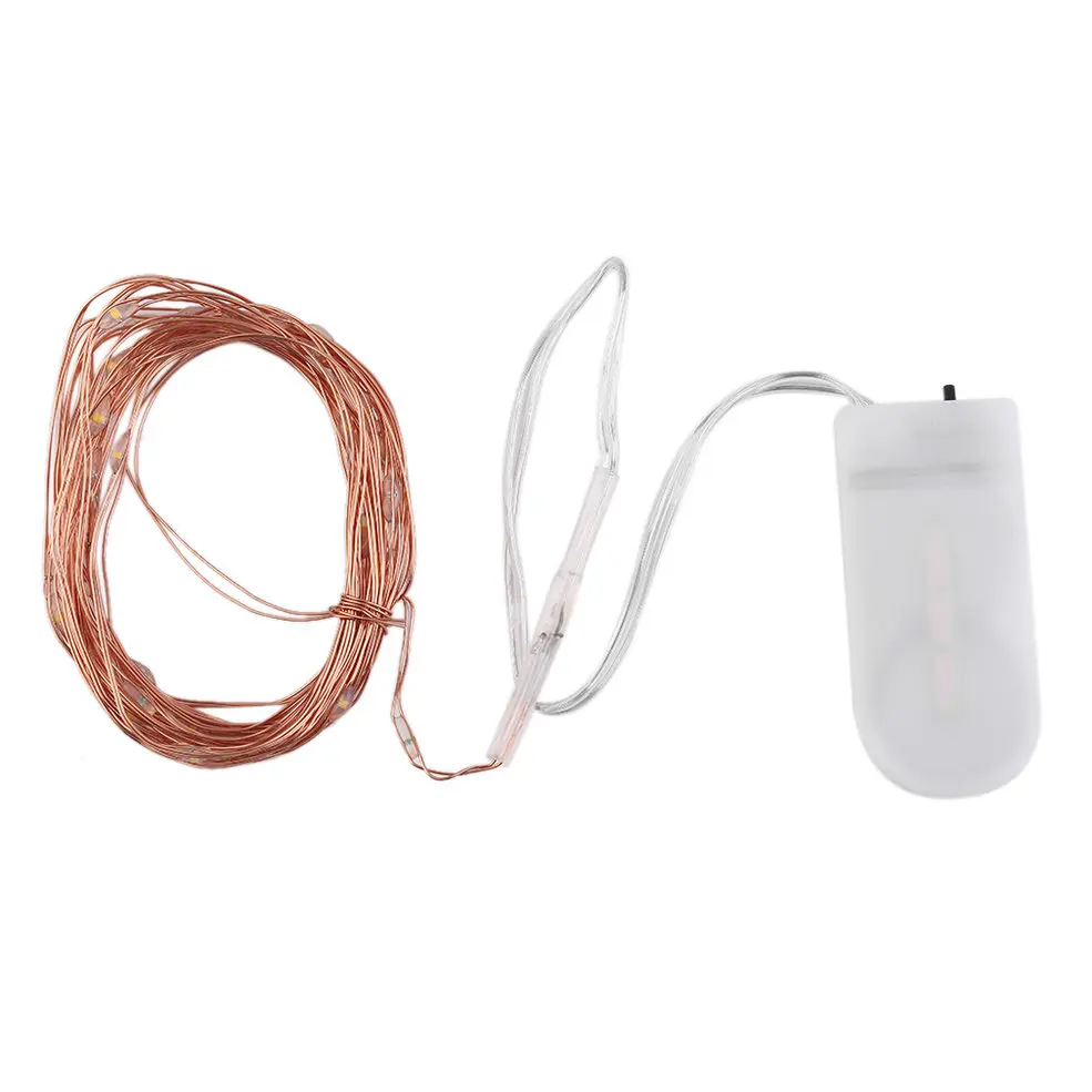 

10 PCS 4M 40 LEDs Battery Operated LED String Lights With Milky White Battery Case