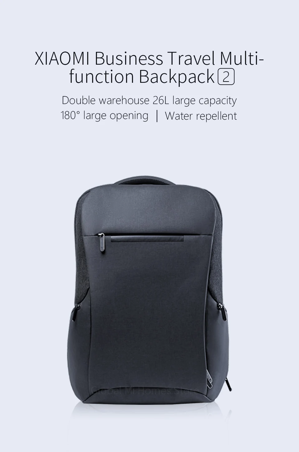 Xiaomi Mijia Double warehouse 26L многофункциональная сумка на плечо для деловых поездок 2 темно-серого цвета
