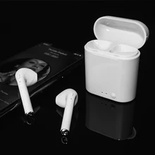 Hot Sell i7s TWS Mini Wireless Bluetooth Earphone Stereo Earbud Headset With Charging Box Mic For All Smart phone