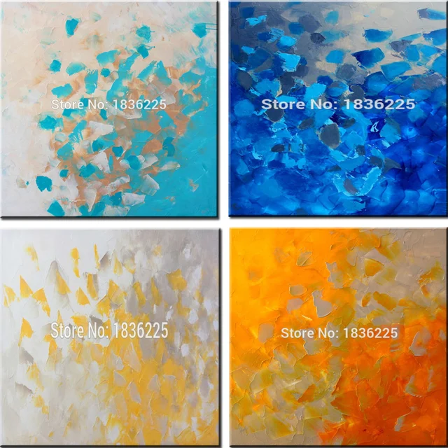 handmade simple modern oil painting on canvas high quality color