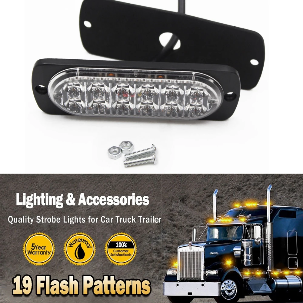 12LED car strobe light