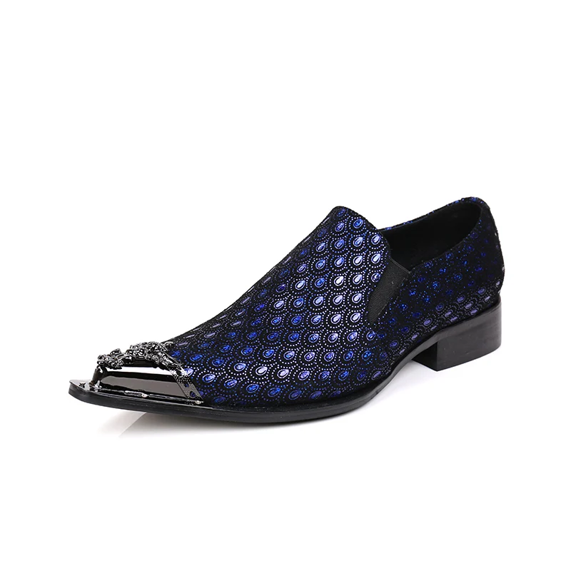 Christia Bella/Модная итальянская деловая Мужская обувь; модельные туфли из натуральной кожи; синие мужские туфли для свадебной вечеринки; официальная обувь; большие размеры