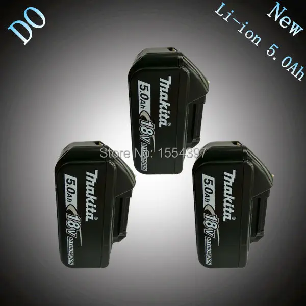 

3PCS 5000mAh New Rechargeable Lithium Ion Power Tool Battery Replacement for Makita 18V BL1830 BL1840 LXT400 194205-3 194230-4
