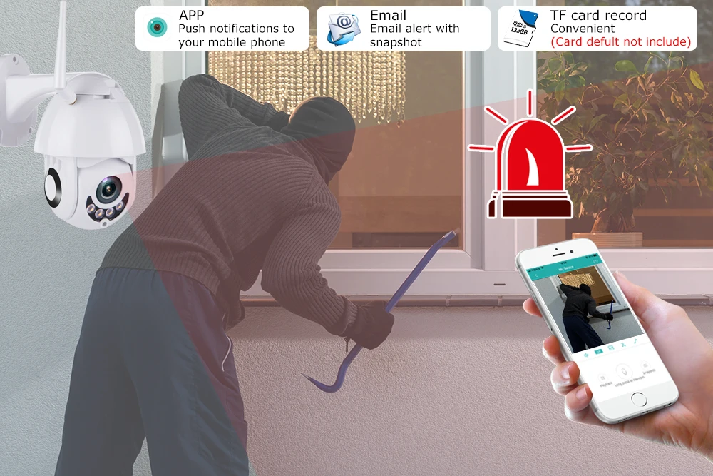 1080P 2MP супер мини PTZ купольная Беспроводная ip камера WiFi CCTV IR 30m Onvif наружная