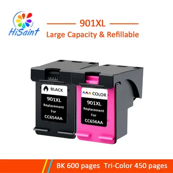 

Hisaint 901xl Refilled Ink Cartridge Replacement for HP 901 XL for Officejet 4500 J4500 J4540 J4550 J4580 J4640 J4680c printers