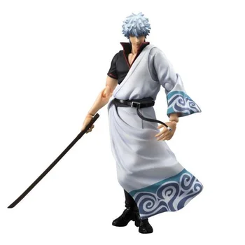 

Anime Silver Soul Gin Tama Gintama Sakata Gintoki PVC Action Figure Model Toys Dolls Brinquedos Gift 18cm