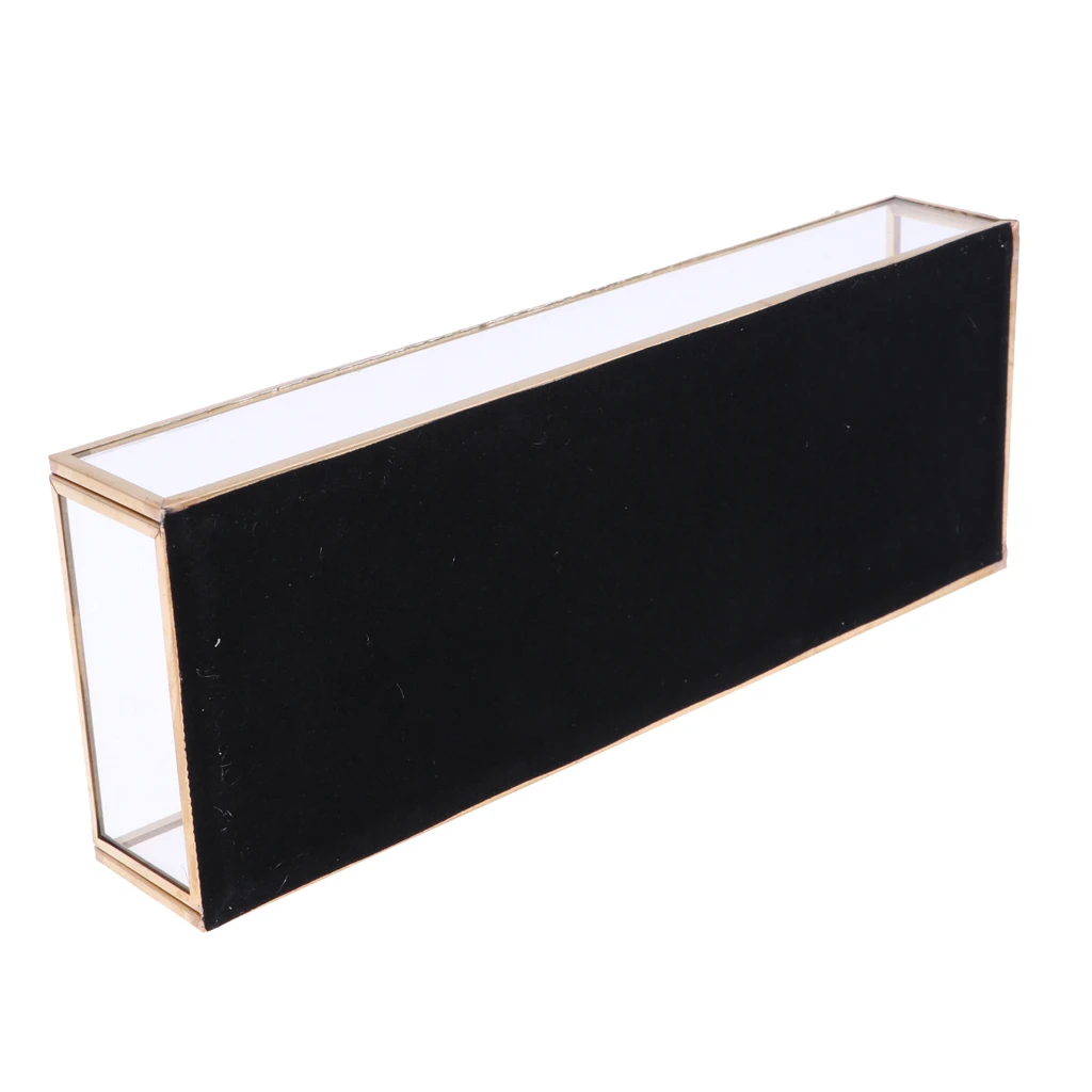 Rectangle Glass Jewelry Box Jewelry Tray Tabletop Succulent Plant Planter Box 
