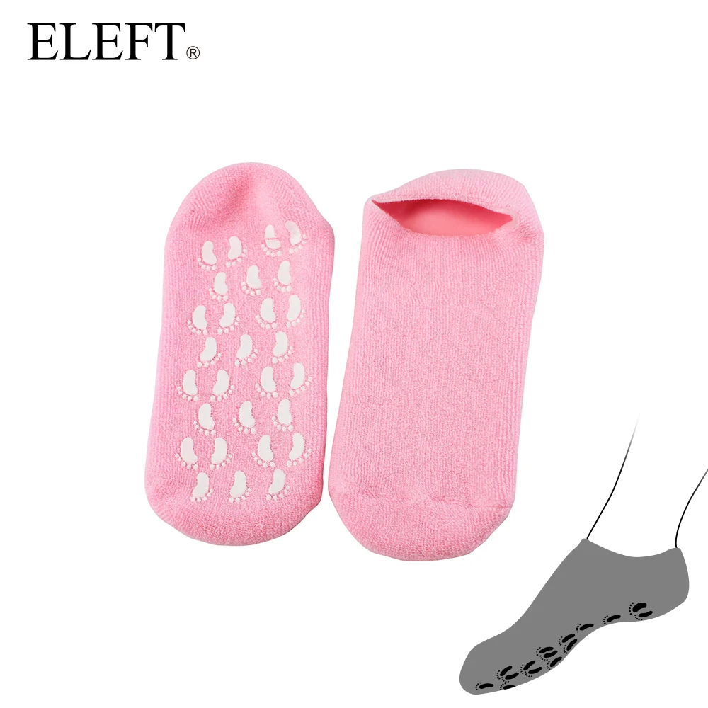 ELEFT gel silicone Moisture Sock skin softener prevent cracked pad pads