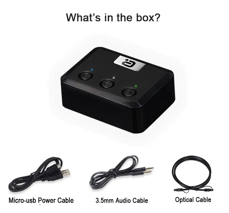 Ayin MR235 Wireless Bluetooth Music Receiver with Optical Cable