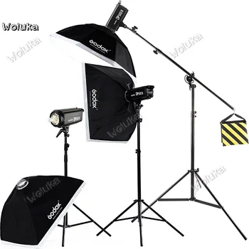 

Godox 1800W 3x DP600II 600W GN80 high-power Flash light kit light stand, Softbox, Reflector Board, Trigger, Barn Door CD50 T03Y