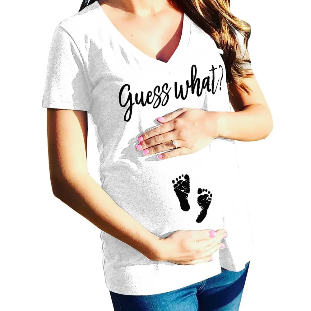 Puseky футболки для беременных с коротким рукавом Повседневная одежда для беременных с буквенным принтом женская одежда для беременных футболки для беременных