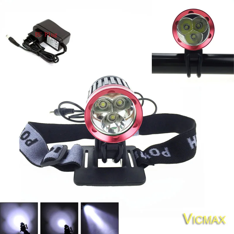VICMAX 5000 Lumen Lampe Frontale 3 XML T6 LED Bicycle
