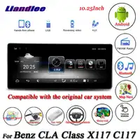 Liandlee สำหรับ Mercedes Benz MB CLA Class X117 C117 Original วิทยุระบบ GPS Navi แผนที่นำทางมัลติมีเดียไม่มี CD เครื่องเล่น DVD