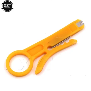 

High Quality RJ45 Cat5 Network Cable Connector UTP Stripper Stripper Tools network tester tool Little Yellow knife