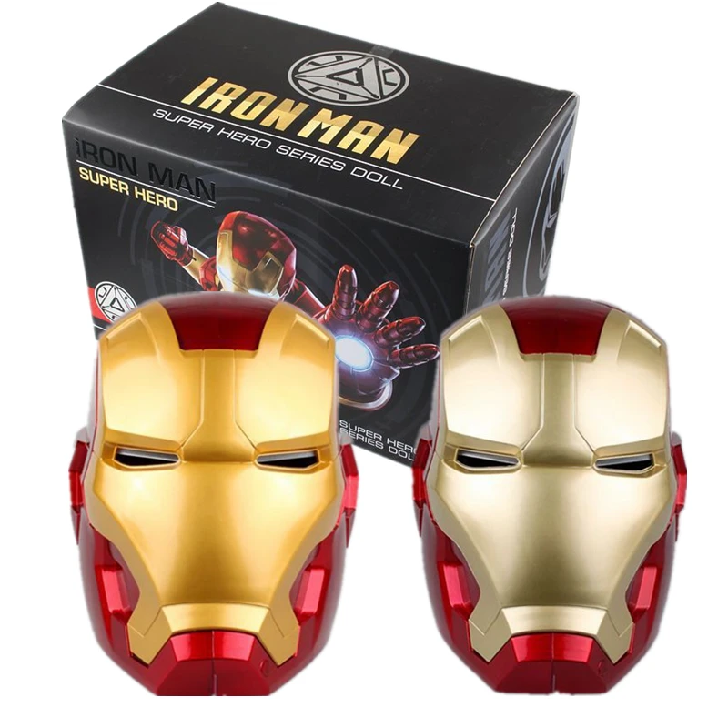 

2019 Iron Man Adult Motorcycle Helmet Cosplay Mask Touch Sensing Mask with LED Light Collectible Model Toy 1:1 High Quality