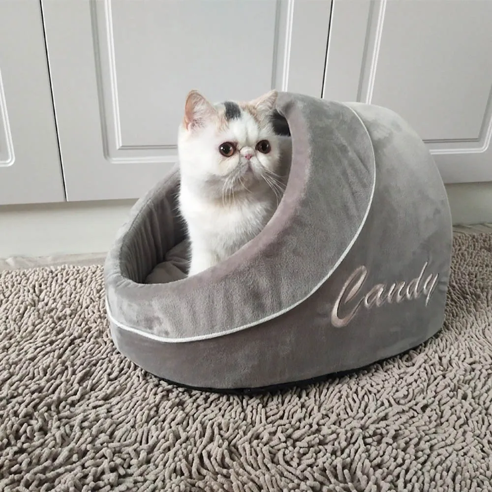 Теплый домик пещера для кошек спальные мешки маленьких собак и котят фланелевый