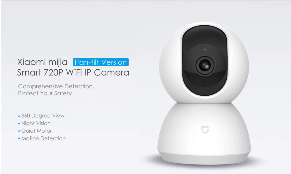 Xiao mi Цзя Smart 720 P Wi-Fi IP Камера наклонно-двухстороннее аудио обзора 360 градусов