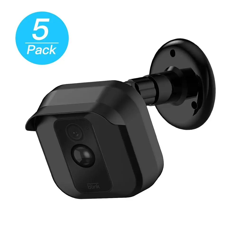 Погодостойкие защитные Регулируемые внутренние/наружные крепления и камеры Настенный кронштейн для Blink XT(черный/белый - Цвет: Black 5 Pack