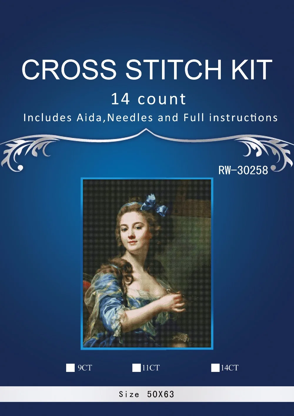 

Top Quality Beautiful Lovely Counted Cross Stitch Kit Similar DIM dmc anchor girl