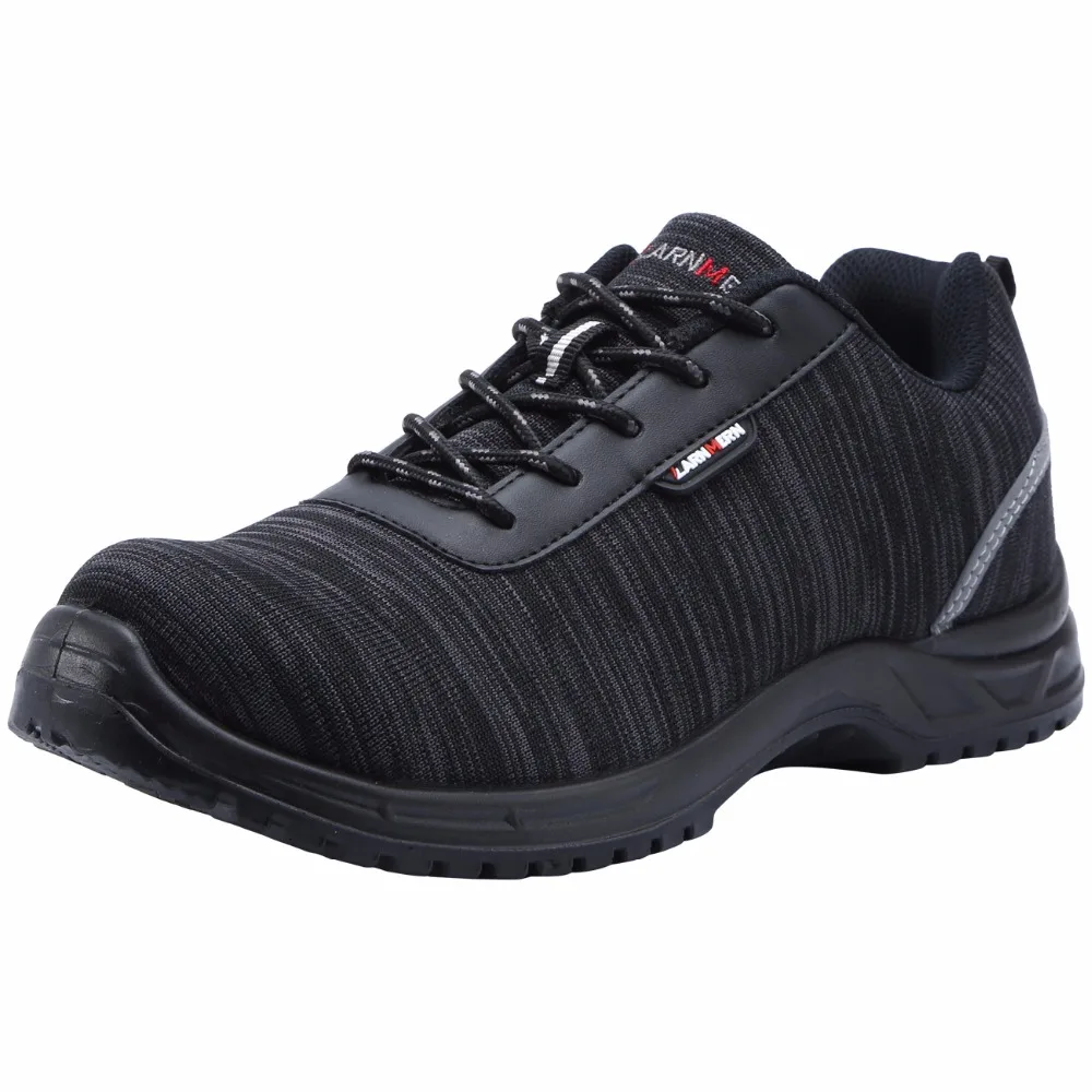 

MODYF Men Composite Cap Toe Work Anti-static Insole Safety Shoes Lightweight Breathable Reflective Non-slip Casual Sneaker